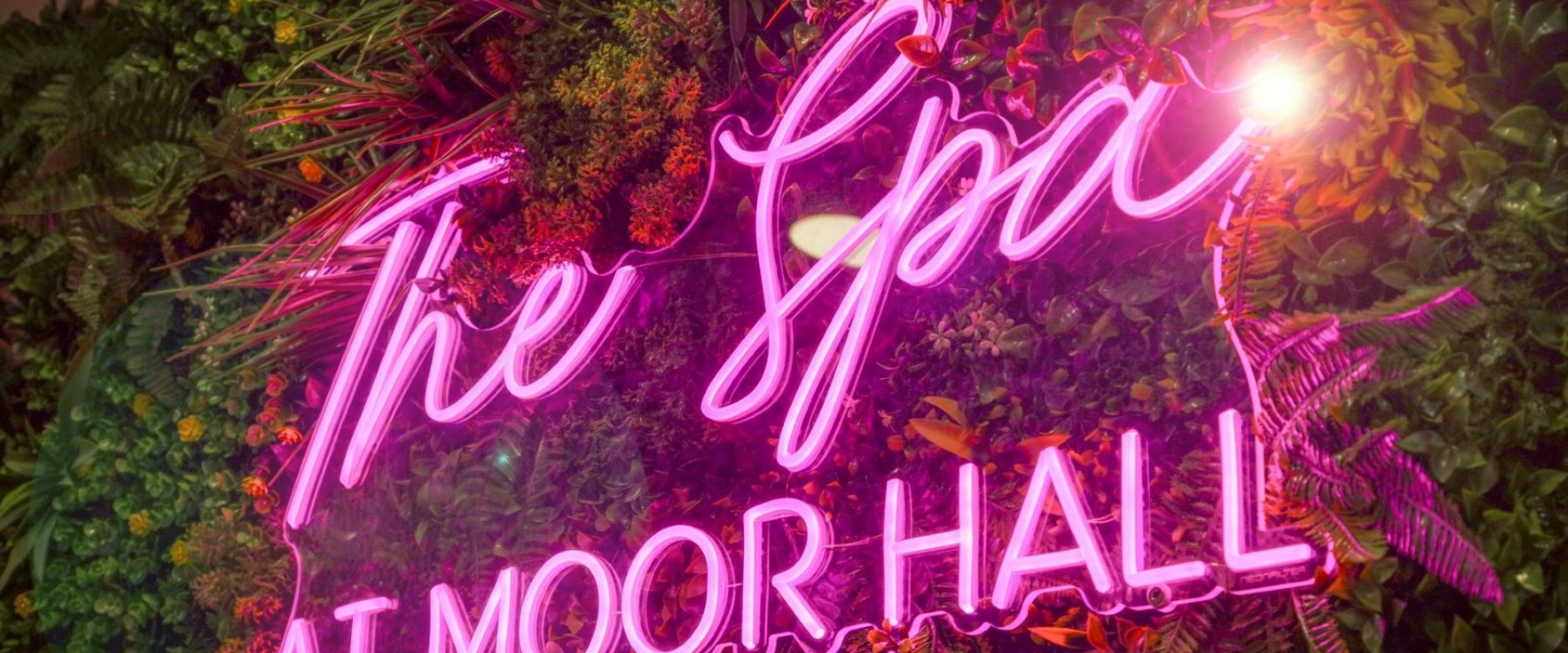 Moor Hall Hotel Spa Neon Sign Slideshow Use