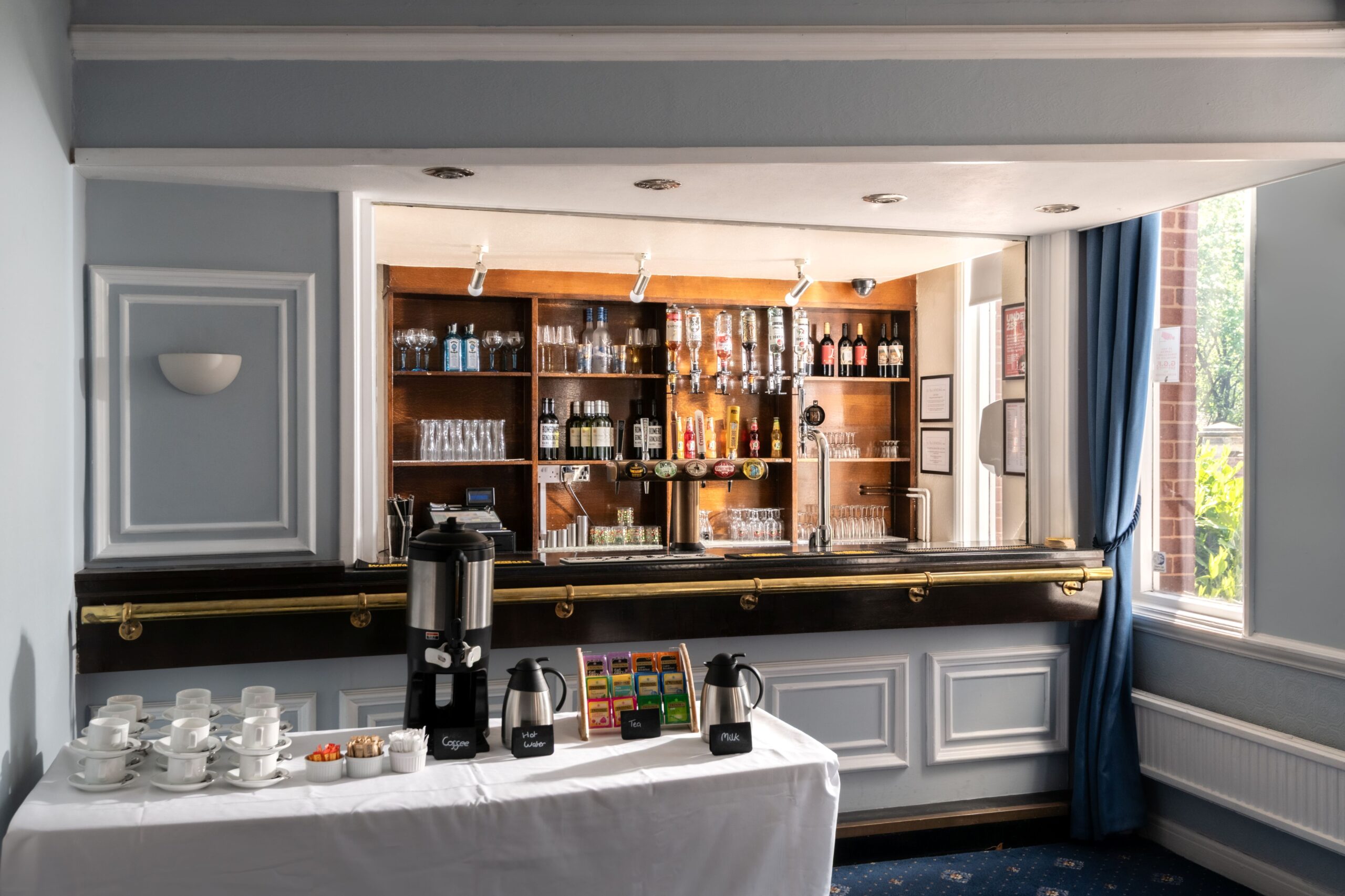 Private bar in the Lichfield Suite
