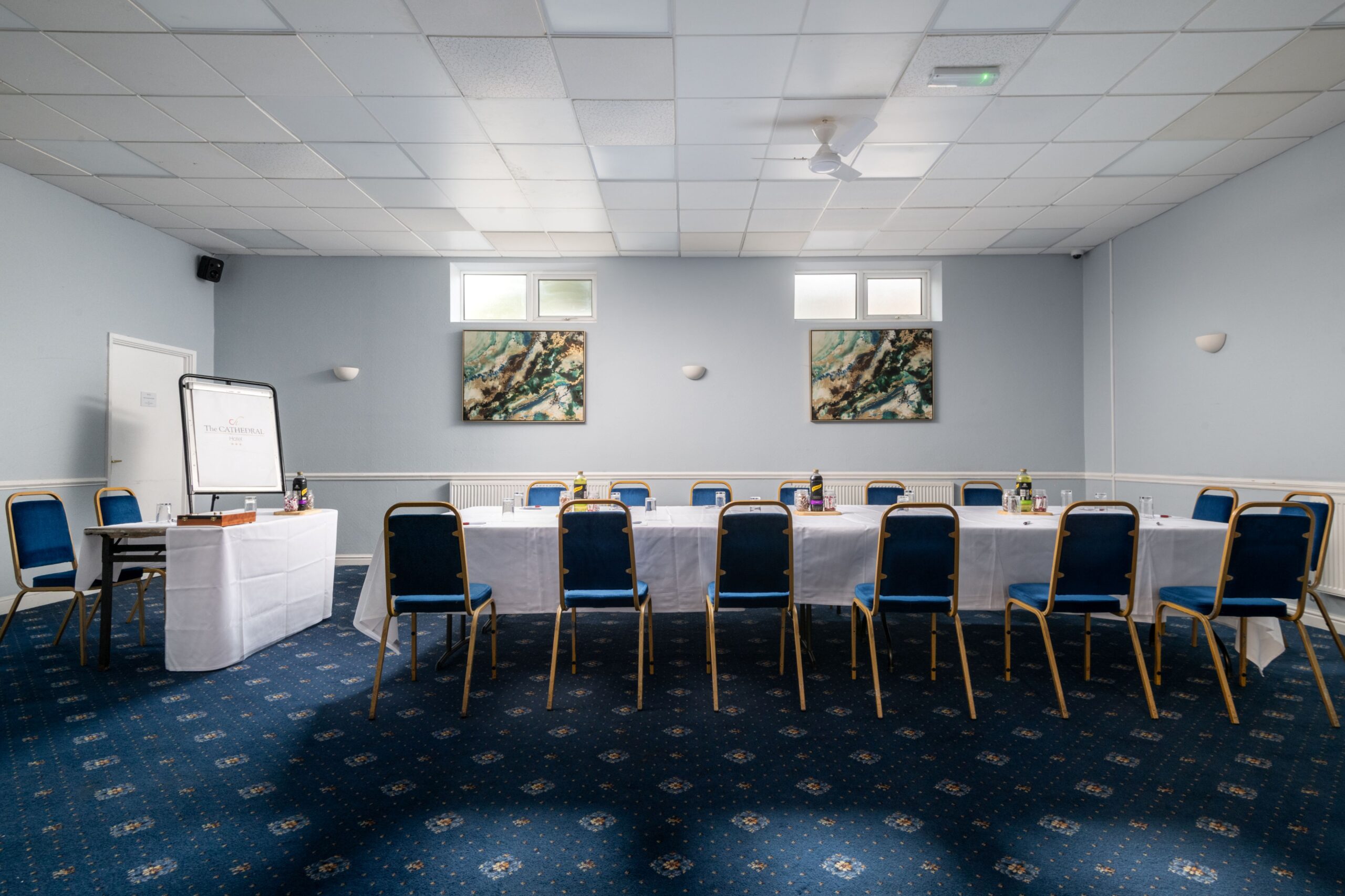 Lichfield Suite arranged in a U-shape with a presentation screen